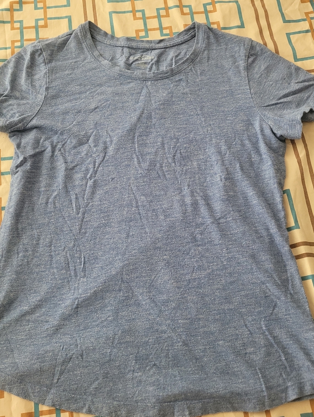Eddie Bauer Womens Light Blue T-shirt Size Medium
